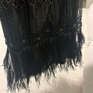 Beautiful black and silver beaded dress.